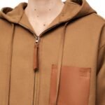 LOEWE WOOL AND CASHMERE HOODED JACKET
