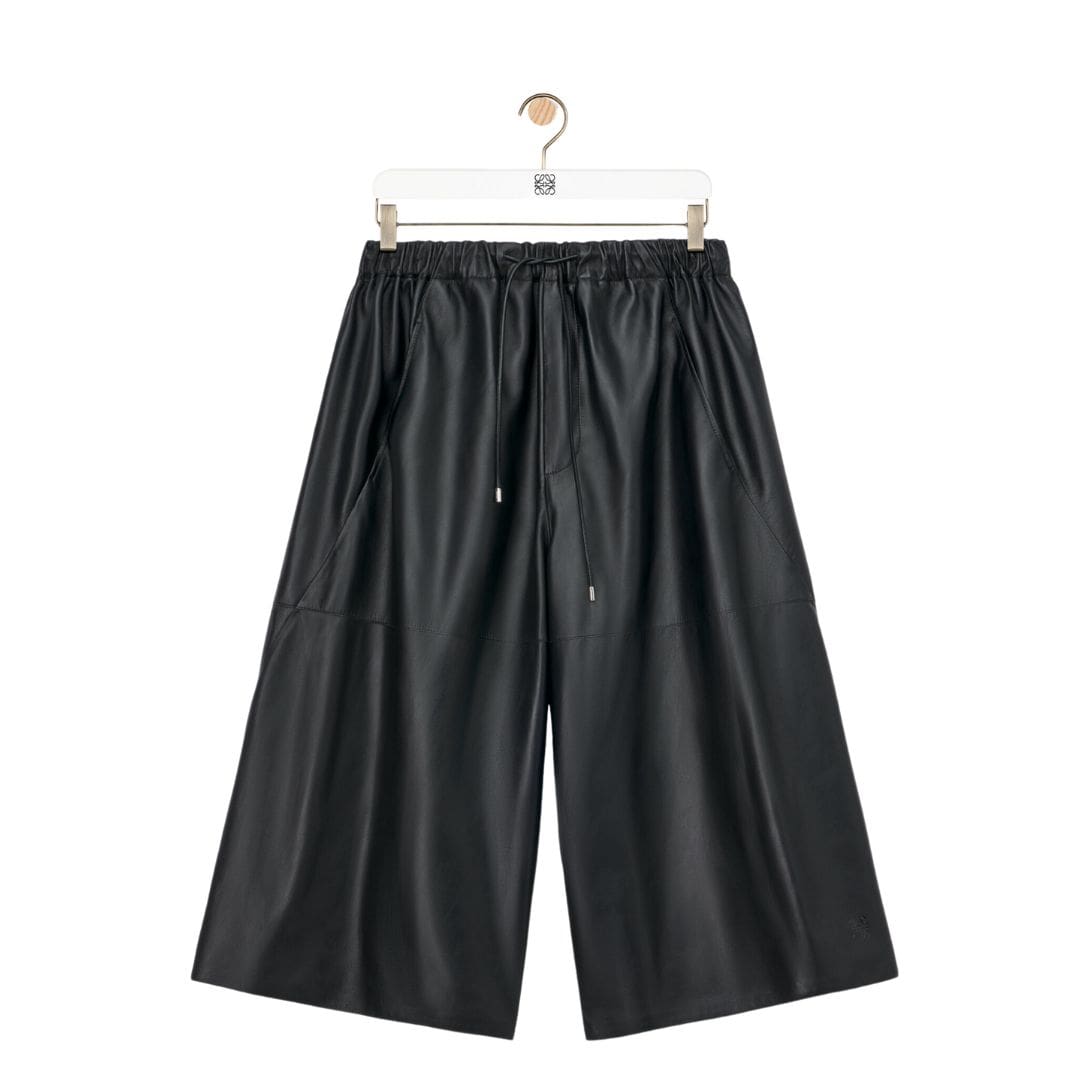 LOEWE CROPPED TROUSERS IN NAPPA LAMBSKIN