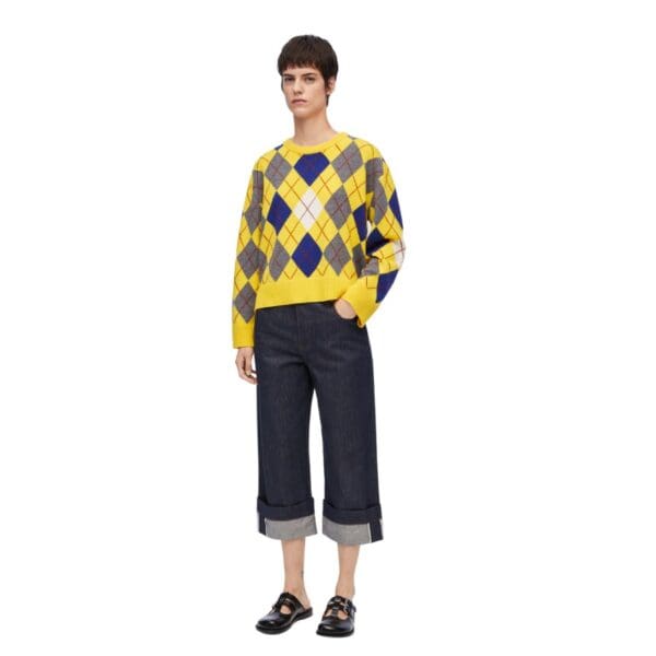 LOEWE FISHERMAN TURN UP JEANS IN DENIM
