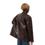 SAKS POTTS BABA JACKET BROWN CROCO