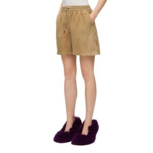 LOEWE SHORTS IN SUEDE