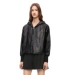 LOEWE HOODED JACKET IN NAPPA LAMBSKIN