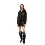 LOEWE HOODED JACKET IN SHEARLING