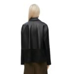 LOEWE PYJAMA BLOUSE IN NAPPA LAMBSKIN AND SUEDE GOATSKIN