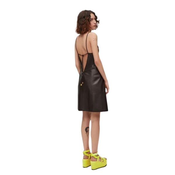 LOEWE STRAPPY DRESS IN NAPPA LAMBSKIN