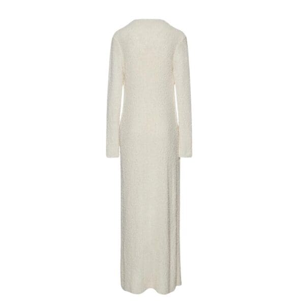MAGDA BUTRYM BOUCLE KNIT DUSTER CARDIGAN IN CREAM
