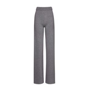 MAGDA BUTRYM FLARE KNIT JOGGING PANTS IN GREY