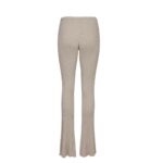 MAGDA BUTRYM RIBBED KNIT SILK LEGGINGS IN GREY