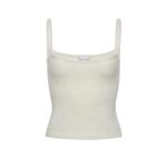 MAGDA BUTRYM MOHAIR BLEND KNIT TANK TOP IN CREAM