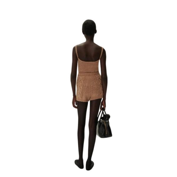 MAGDA BUTRYM MOHAIR TANK TOP IN CARAMEL