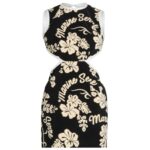 MARINE SERRE JERSEY JACQUARD TOWEL MINI DRESS