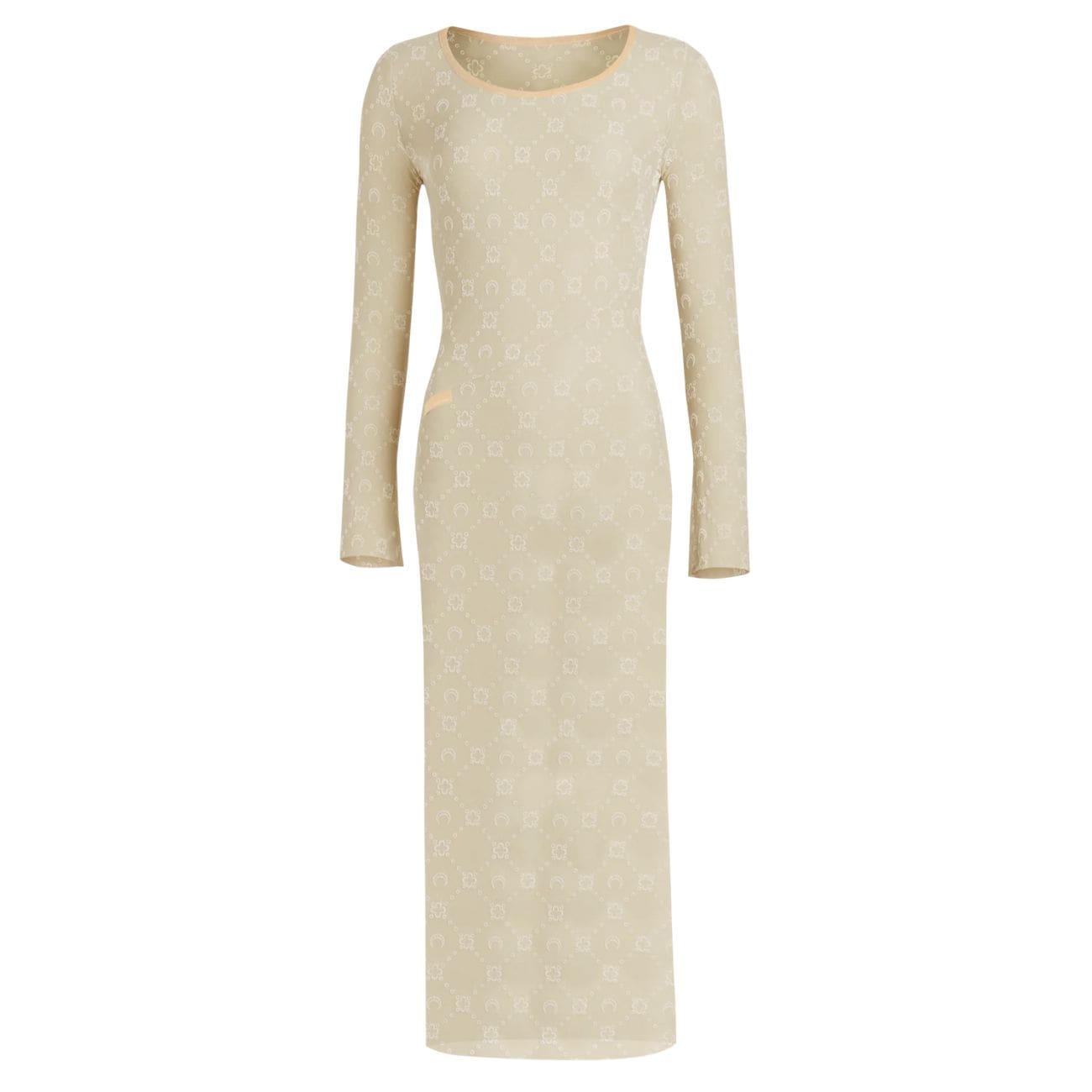 MARINE SERRE MOONOGRAM REGENERATED FLOCKED MESH TUNIC 1 MARINE SERRE MOONOGRAM REGENERATED FLOCKED MESH TUNIC