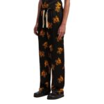 PALM ANGELS BURNING MONOGRAM LOOSE PANTS