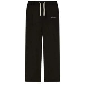 PALM ANGELS LOGO COTTON TRAVEL PANTS