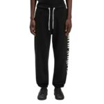 PALM ANGELS LOGO PRINT DRAWSTRING SWEATPANTS
