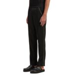 PALM ANGELS MONOGRAM POCKETS BLACK PANTS