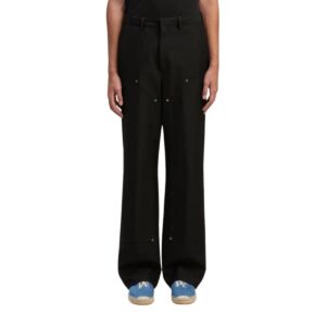 PALM ANGELS MONOGRAM WORKWEAR PANTS