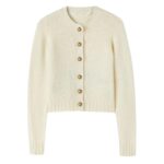 PALM ANGELS CURVED LOGO CARDIGAN