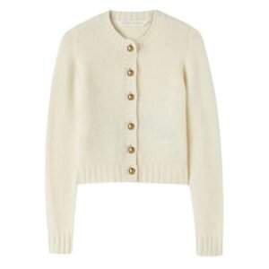 PALM ANGELS CURVED LOGO CARDIGAN