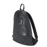 LOEWE ROUND SLIM BACKPACK IN CALFSKIN AND ANAGRAM JACQUARD