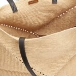 LOEWE XL PUZZLE FOLD TOTE BAG IN RAFFIA