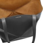 LOEWE XL PUZZLE FOLD TOTE BAG IN SHINY CALFSKIN