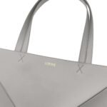 LOEWE XL PUZZLE FOLD TOTE BAG IN SHINY CALFSKIN