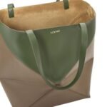 LOEWE XL PUZZLE FOLD TOTE BAG IN SHINY CALFSKIN