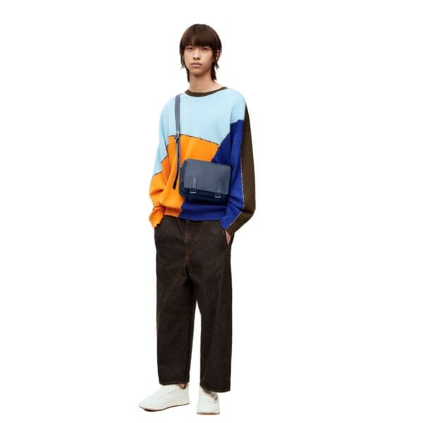 LOEWE XS MILITARY MESSENGER BAG IN SOFT GRAINED CALFSKIN
