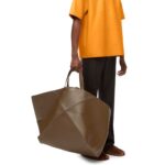 LOEWE XXL PUZZLE FOLD TOTE BAG IN SHINY CALFSKIN