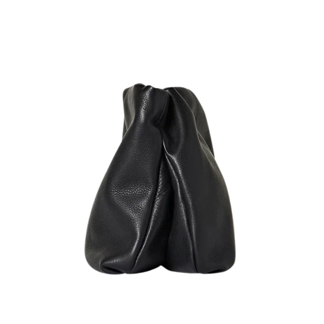 THE ROW BOURSE CLUTCH BAG IN LEATHER