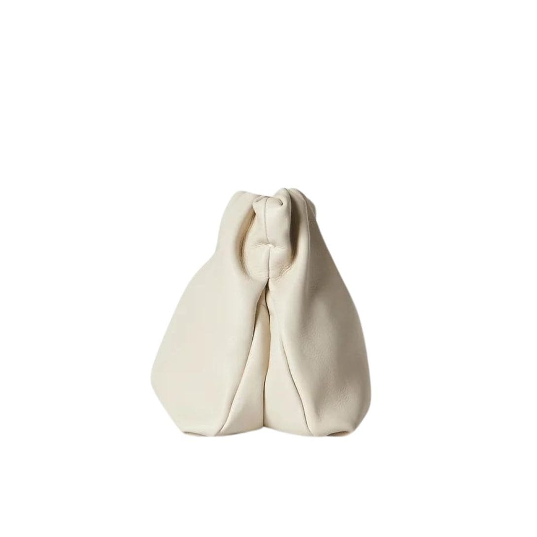 THE ROW BOURSE CLUTCH BAG IN LEATHER