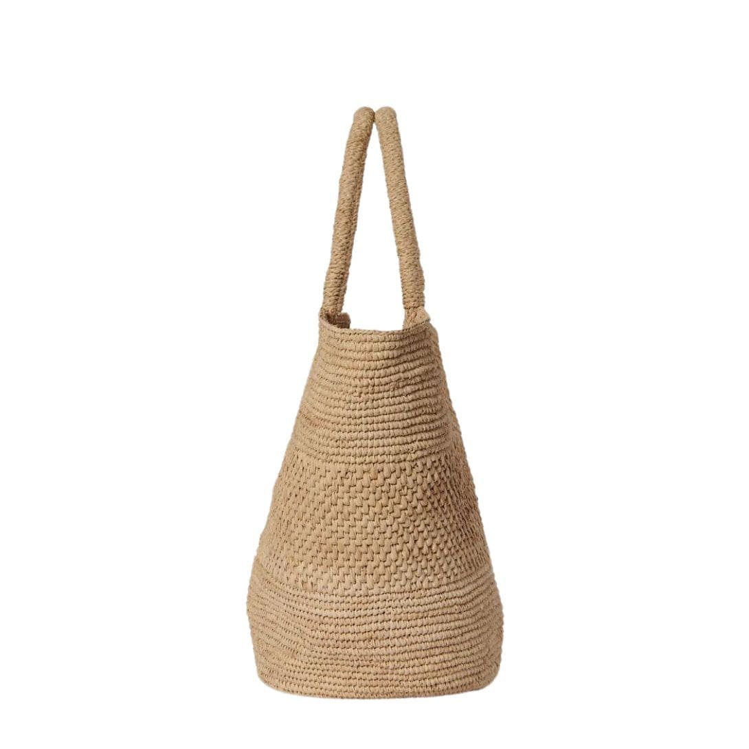 THE ROW EMILIE BAG IN RAFFIA