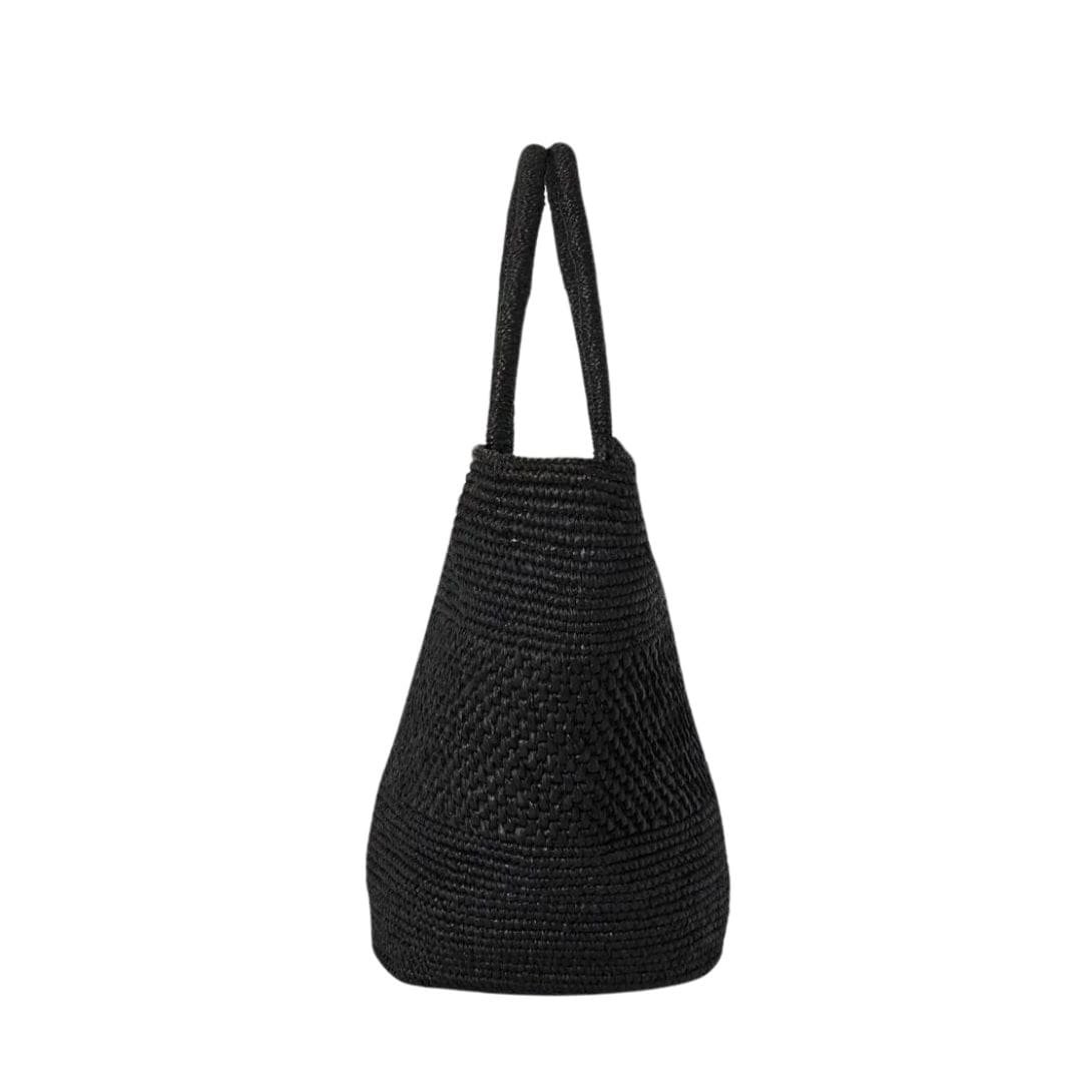 THE ROW EMILIE BAG IN RAFFIA