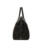 THE ROW GEORGE DUFFLE IN LEATHER AND DENIM