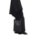 THE ROW LARGE NS HOOK TOTE BAG IN LEATHER