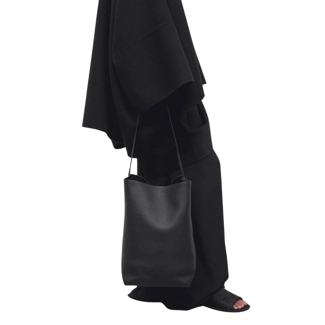 THE ROW LARGE NS HOOK TOTE BAG IN LEATHER