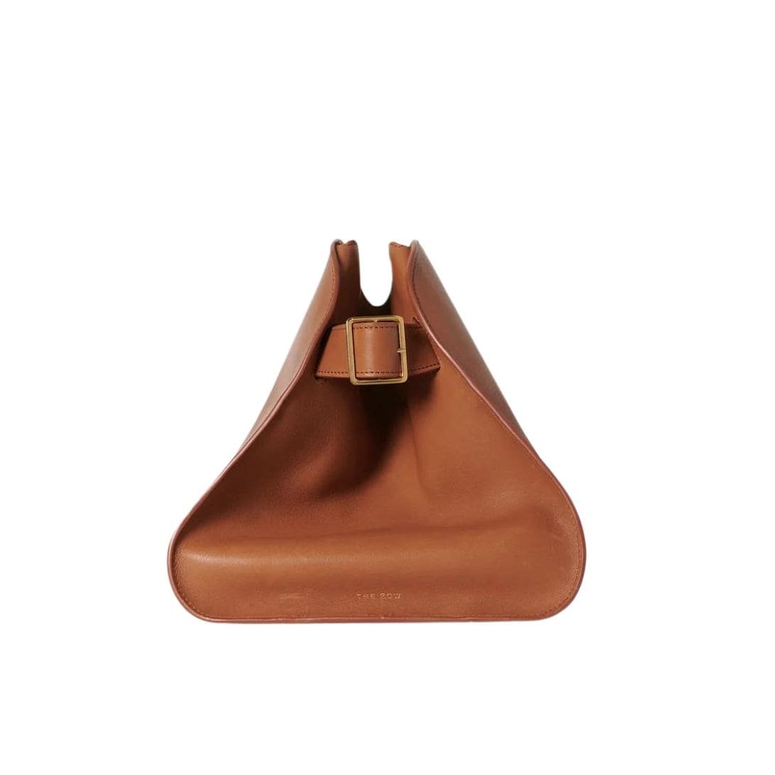 THE ROW MARGAUX EW CLUTCH IN LEATHER