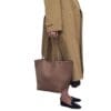 THE ROW PARK TOTE THREE BAG IN LEATHER