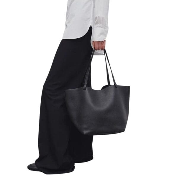 THE ROW PARK TOTE THREE BAG IN LEATHER