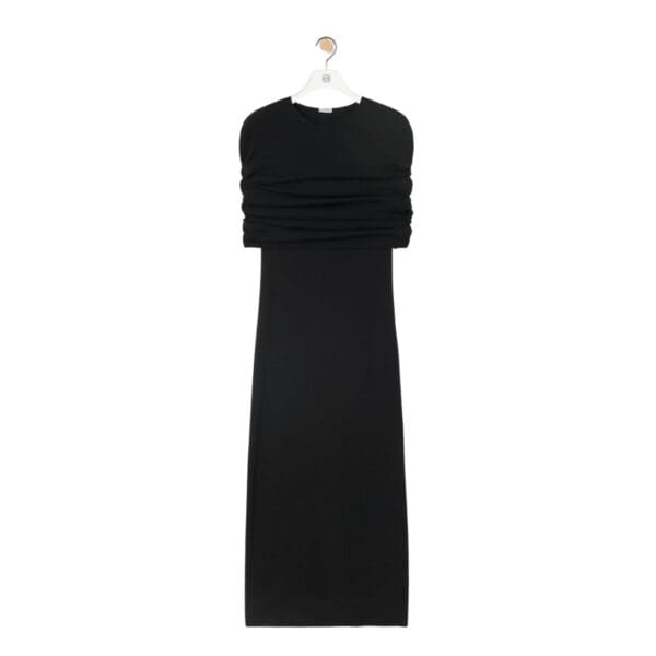 LOEWE CAPE TUBE DRESS IN COTTON