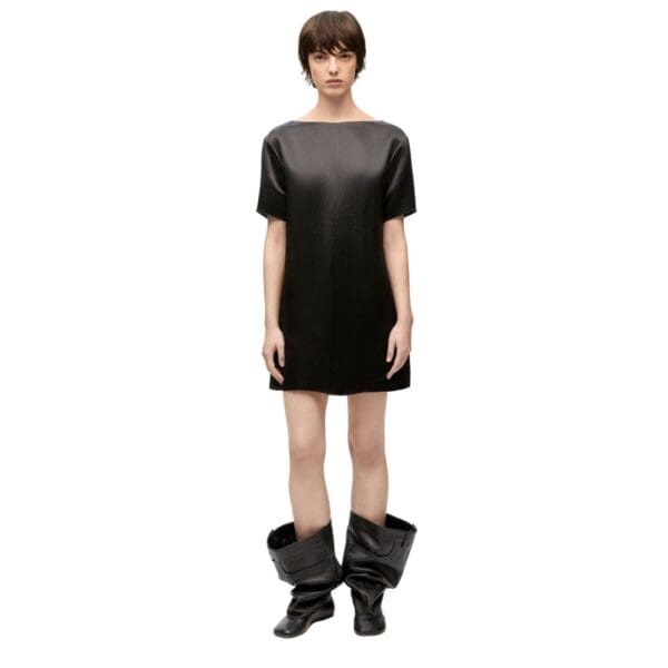 LOEWE CHAIN DRESS IN TECHNICAL SATIN