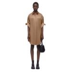 LOEWE CHAIN SHIRT DRESS IN SILK
