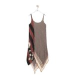 LOEWE TANK DRESS IN CRINKLED HABOTI