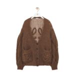 LOEWE ANAGRAM MOHAIR CARDIGAN