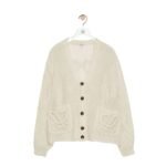 LOEWE ANAGRAM MOHAIR CARDIGAN