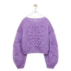 LOEWE ANAGRAM SWEATER IN MOHAIR BLEND