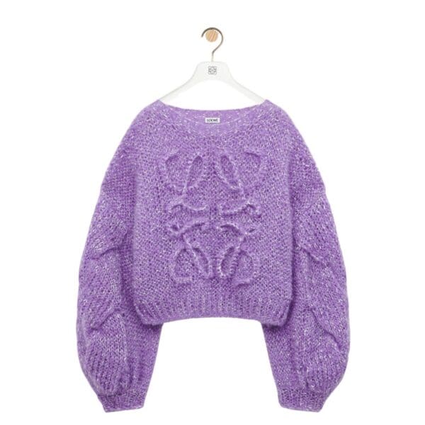 LOEWE ANAGRAM SWEATER IN MOHAIR BLEND