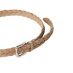 BRUNELLO CUCINELLI BRAIDED REVERSED CALFSKIN BELTS