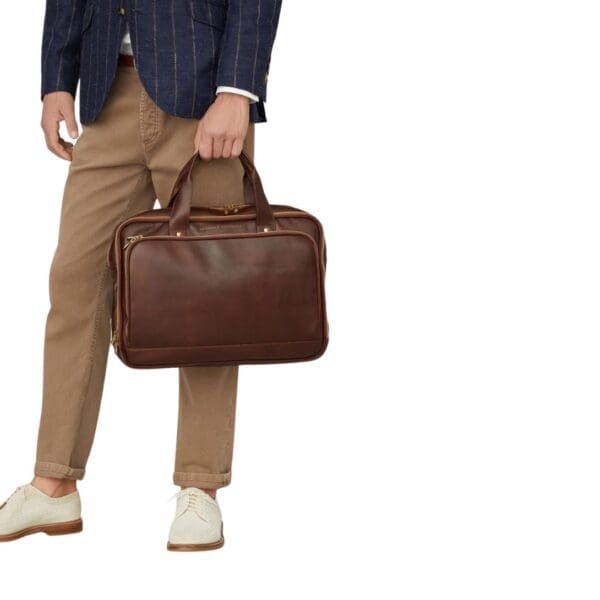 BRUNELLO CUCINELLI CALFSKIN BRIEFCASE